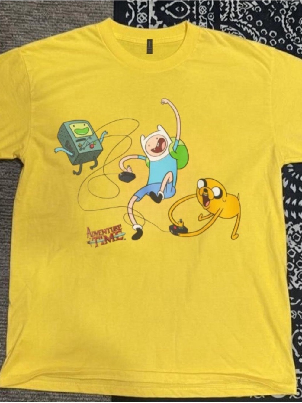 Adventure Time Yellow Graphic Tee - Finn & Jake